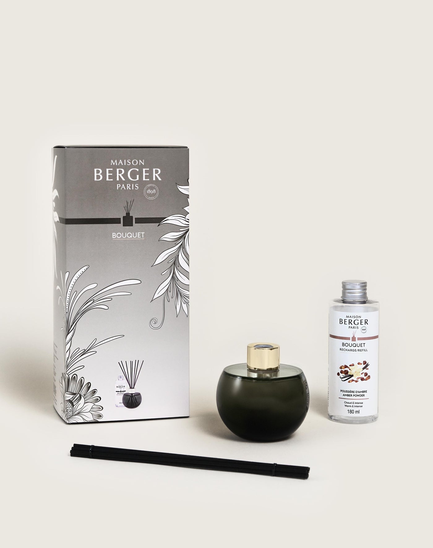 Bouquet parfumé Holly Gris Mousse